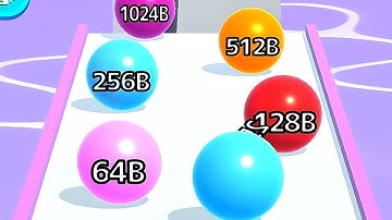 Ball Run 2048 New Update Gameplay Level 376