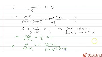 If `^(n+1)C_(r+1): ^nC_r: ^(n-1)C_(r-1)=11:6:2` find the values of n and r.
