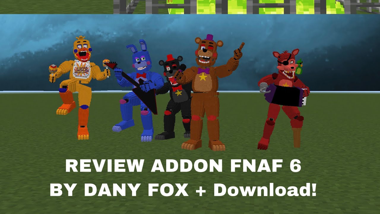 Showcase FNaF 6 addon By dany fox + Download - Review Add-Onn Keren 