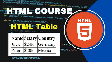 How to create html table part 14 || HTML crash course Bangla 2024