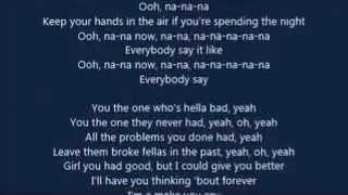 Trey Songz - Na Na (LYRICS)