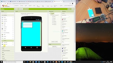 MIT App Inventor using Label, TextBox and AccelometerSensor