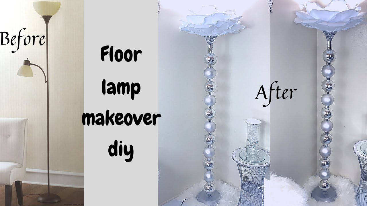 Old Floor Lamp Makeover Simple Idea Of