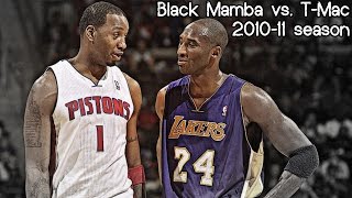 Kobe Bryant vs. Tracy McGrady Full Duel (NBA RS 2010/2011 - LA Lakers @ Detroit Pistons)