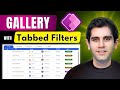 Power Apps Gallery with Tabbed Filters | Step-by-Step Tutorial