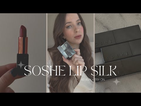 SOSHE LIP SILK REVIEW + TRY ON | PAYTON LEE