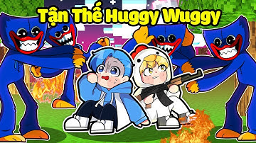 HUY NOOB SINH TỒN KHI TẬN THẾ HUGGY WUGGY TRONG MINECRAFT*SINH TỐ THỬ THÁCH TIÊU DIỆT HUGGY WUGGY 🧟🧸