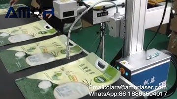 Online Laser Coding Machine Coding for Food Packaging Coding | Flying Laser Marking Machine