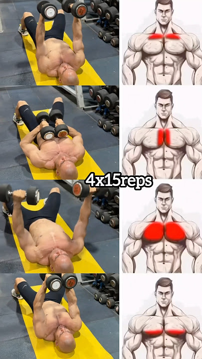 'Dumbbell Chest Workout: 5 Variations for Maximum Gains!'#shorts #fitneess #motivation
