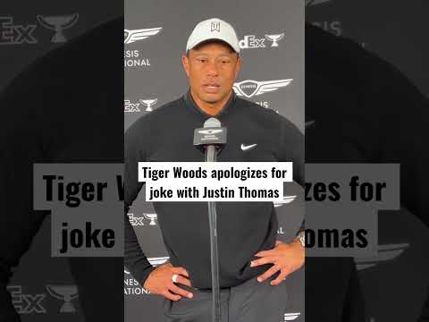 Tiger Woods apologizes for handing Justin Thomas a tampon