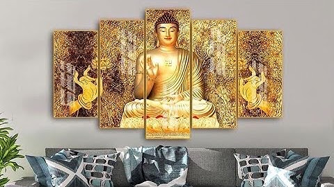 0988745140/tranh bộ 5 phật tráng gương cao cấp