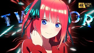 NINO NAKANO 4K 60FPS TWIXTOR (CC and NO CC) - 5-toubun no Hanayome