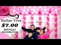 DIY $7 Birthday Balloon decoration/Dollar Tree Birthday Decoration/Affordable Birthday party set-up