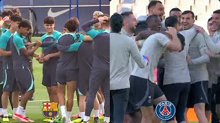 FC Barcelona vs PSG | Side by Side Training Comparison