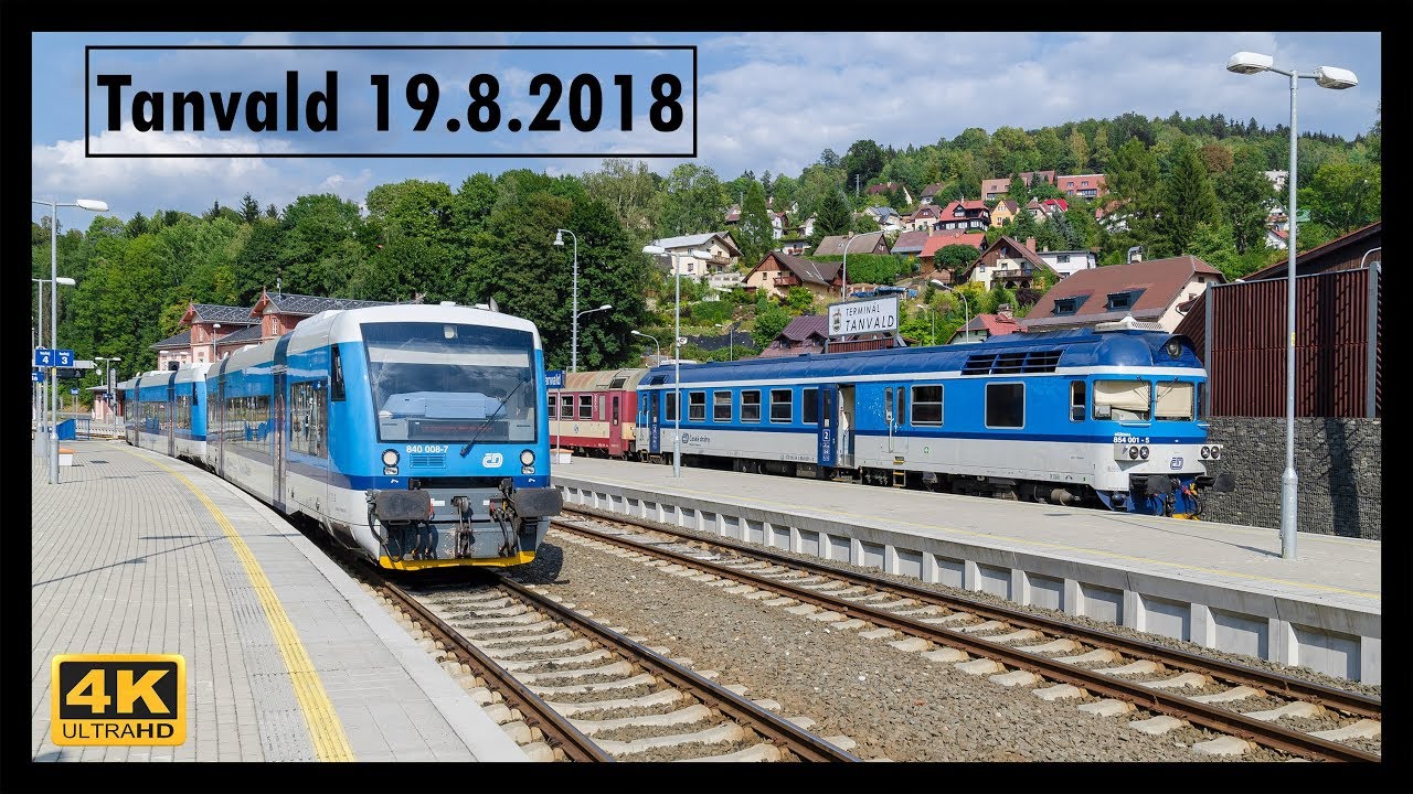 Vlaky Tanvald 19.8.2018 4K
