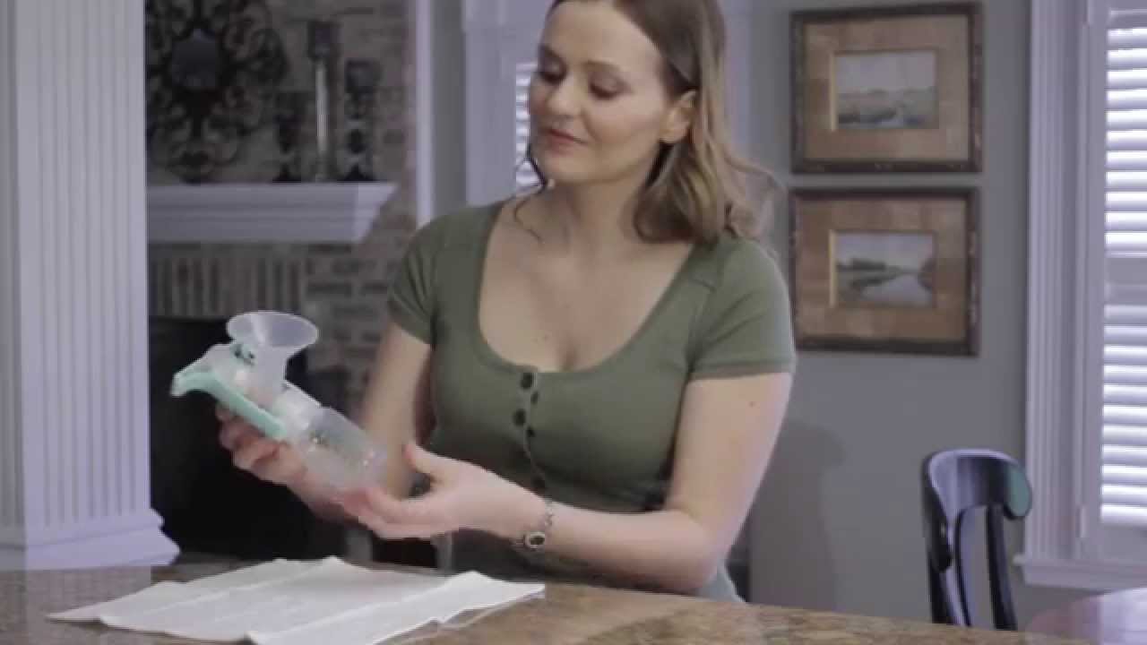 One Hand Manual Breast Pump Ameda Youtube