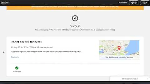 How to Book a Musician through Encore