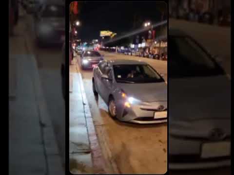 I did a doughnut maneuver so I can film this psycho chasing me