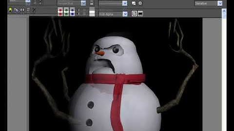 3d Studio Max - Snowman (WhiteAlley Preview)