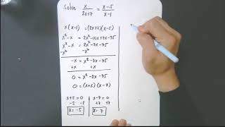 7-5 Solving Rational Equation- Example 1B