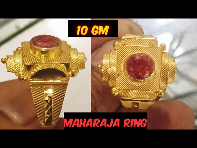 1 GRAM GOLD PLATING RAJWADI NAZRANA RING FOR MEN DESIGN A-173 – Radhe  Imitation