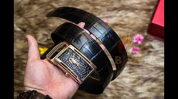 DÂY NỊT THẮT LƯNG LIỀN DA CÁ SẤU BỤNG ĐẸP NHẤT - BLAZE