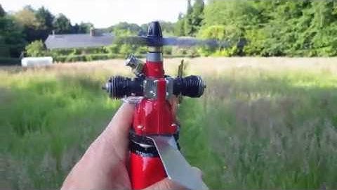 VTO model airplane engine test Cox TEE DEE 051