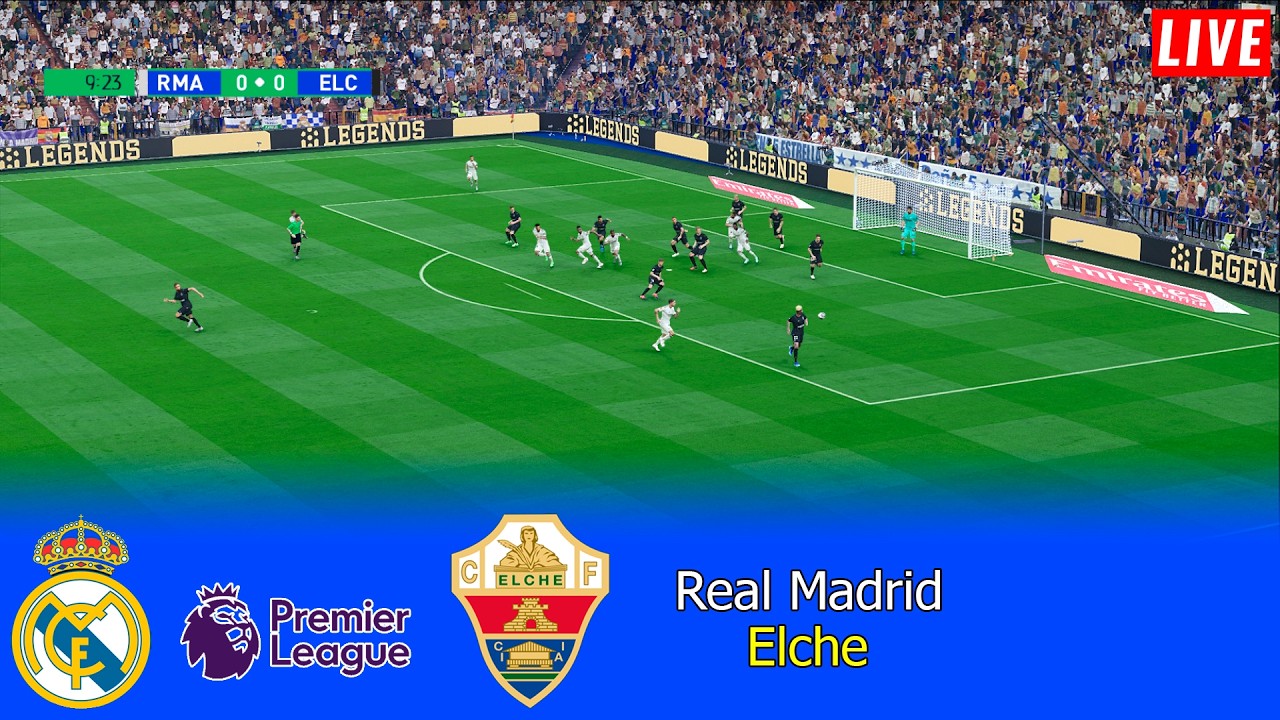 Real Madrid vs Elche - La Liga 2025/26 / Full Match All Goals | PES 21 ...