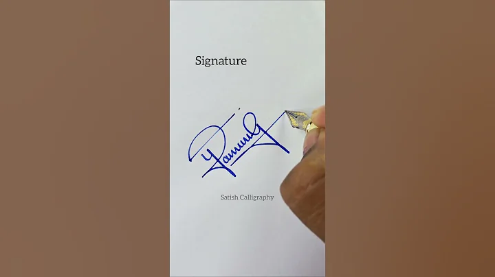 Signature Design #signature @Satish.Calligraphy
