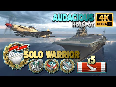 Audacious with rare SOLO WARRIOR game - World of Warships