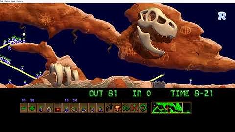 PSP Lemmings Superlemmini (The Steel Mines of Kessel)