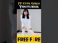 Free Fire Cutest Girls YouTubers 🥹🤩 || #shorts #ytshorts #viral #shortsfeed #trending #ffviral