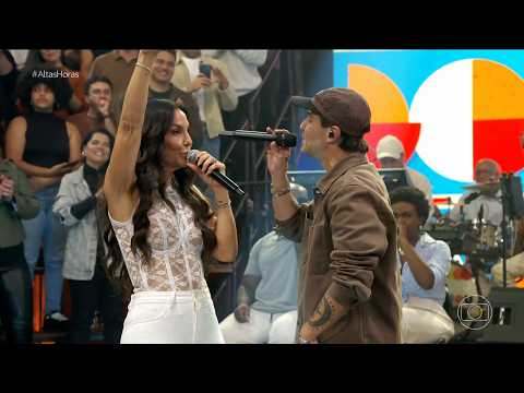 Ivete Sangalo e Bruno Diegues cantam "Amor Eterno" no Altas Horas