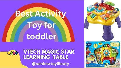 Best Activity Toy for toddler(1-3 years) FRENCH @Rainbow_toylibrary Vtech magic star learning table