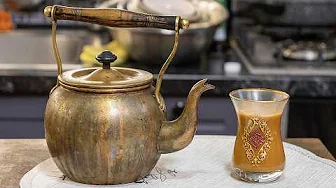 This recipe was taught to me by an Arab chef from Doha. Saffron tea drink