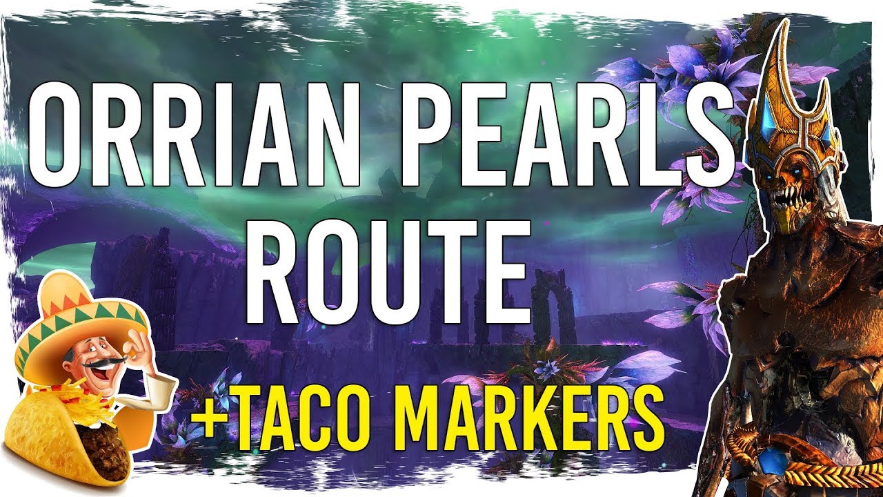 Guild Wars 2 - Orrian Pearls Farm Route - Oysters and Waterlogged