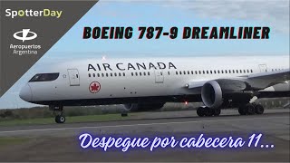 Spotter Day Ezeiza 2024 - Boeing 787-9 Dreamliner de Air Canada despegando por cabecera 11