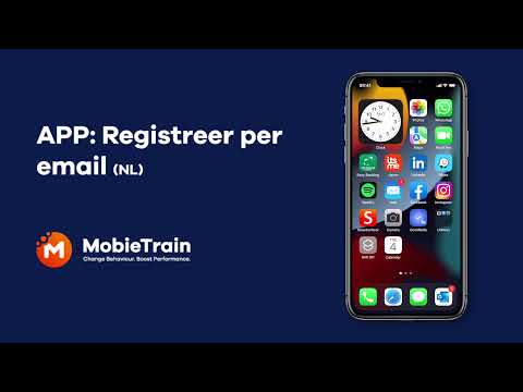 App: Registreer per email NL
