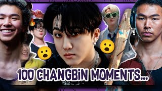 картинка: Реакция спортсмена на 100 знаковых моментов в истории Чанбина из Stray Kids