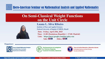 On semi-classical weight functions on the unit circle, Luana L. Silva Ribeiro