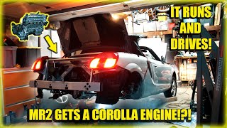 Swapping a corolla 1zz FE into our MR2 Spyder! *best budget option*