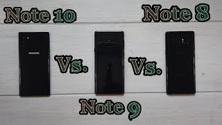 Samsung Galaxy Note 10, Note 9, &amp; Note 8 Comparison...