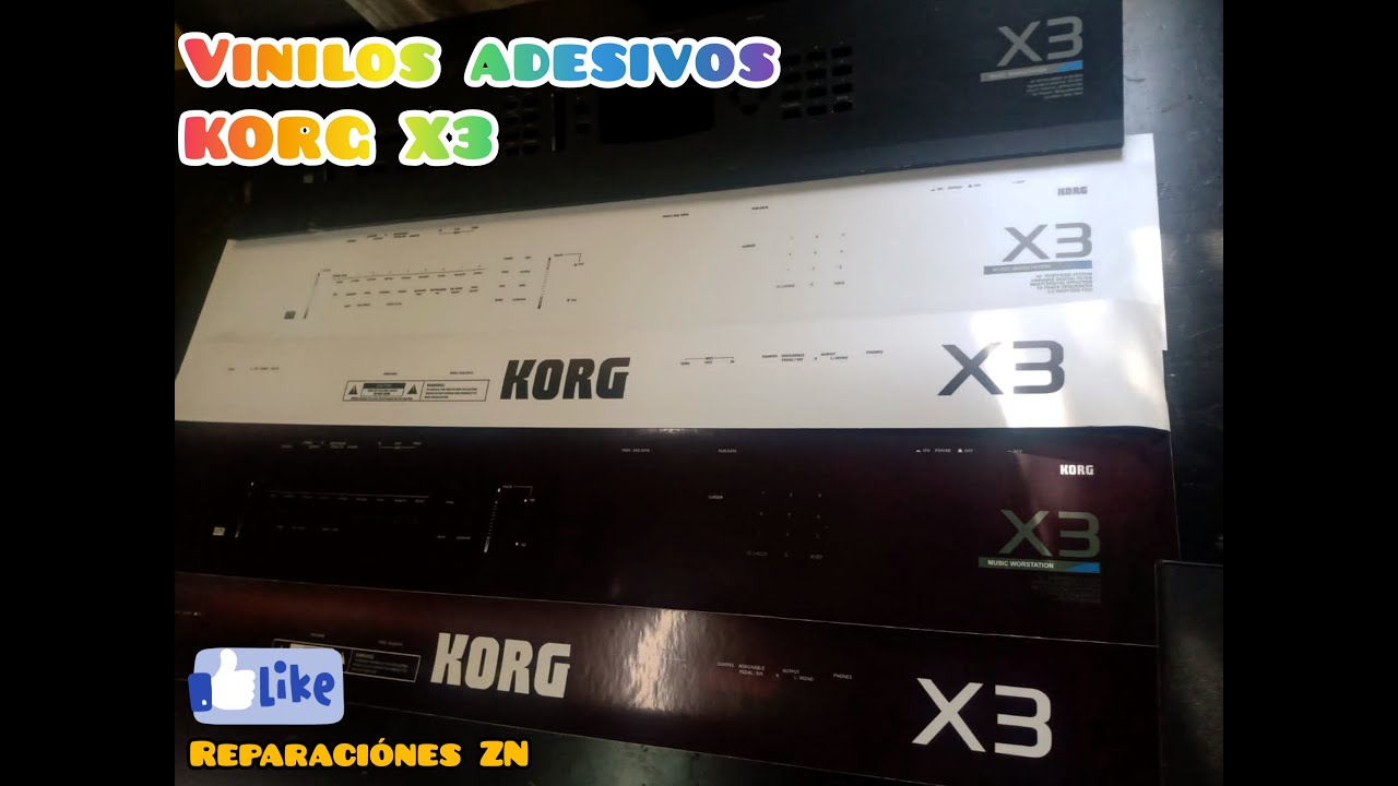 KORG X3 VINILOS ADHESIVOS