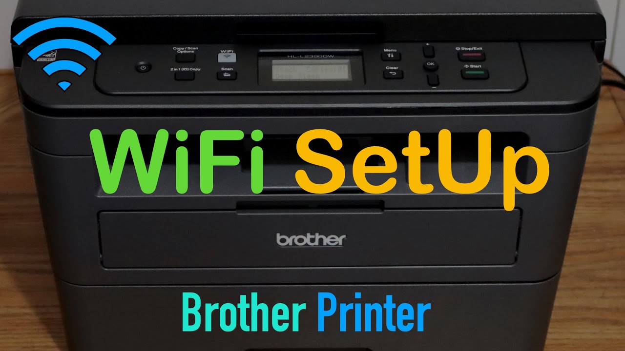 elektronisk dyd konsulent Brother Printer WiFi SetUp using the Control Panel. - YouTube