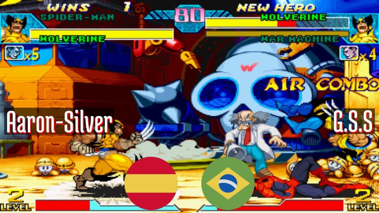 Capcom Aaron FT5 @mvsc: Aaron-Silver (ES) vs G.S.S (BR) [Marvel vs Capcom Fightcade ...
