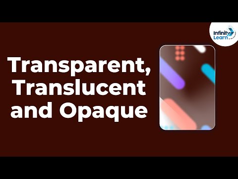 Transparent Objects, Opaque Objects and Translucent Objects | Don&rsquo;t Memorise