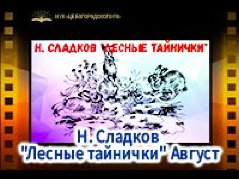 Н. Сладков "Лесные тайнички" Август