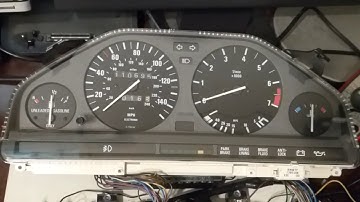 Bench test a E30 instrument cluster after repair