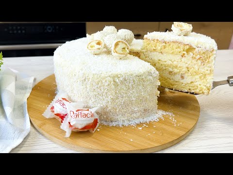 Judayam, oson va mayin chiqadigan Raffaello torti / Домашний нежный торт Рафаэлло