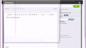 Joomla 1.5 MyBlog Extension - Adding a New Blog Post